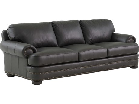 Lexington Silverado Arrowleaf Brown Leather Sofa