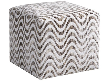 Lexington Zanzibar Beige Upholstered Ottoman