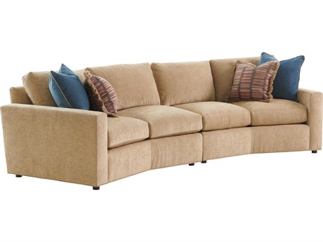 Lexington Silverado Tan Upholstered Sectional Sofa