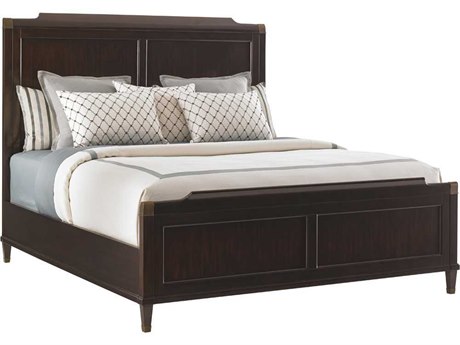 Lexington Kensington Place Oxford Brown Solid Wood King Panel Bed