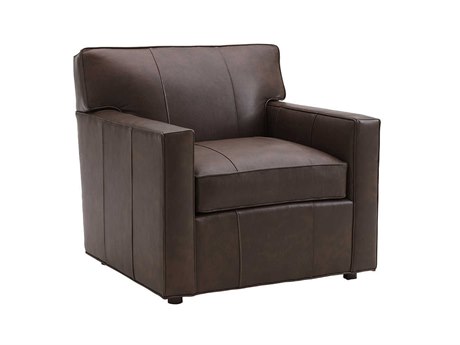 Lexington Kitano Brown Leather Accent Chair
