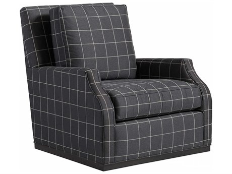 Lexington Upholstery Swivel Fabric Accent Chair
