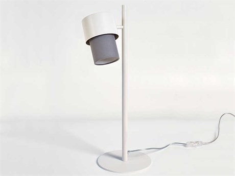 Luxcambra Kan White Cold Grey Cotton Table Lamp
