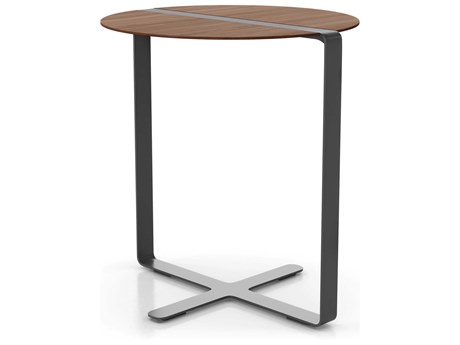 Luxcor Modluxe Newark End Table in Walnut