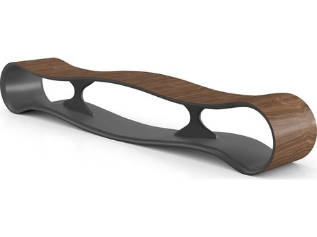 Luxcor Modluxe Horgen Bench in Walnut and Metallic Graphite
