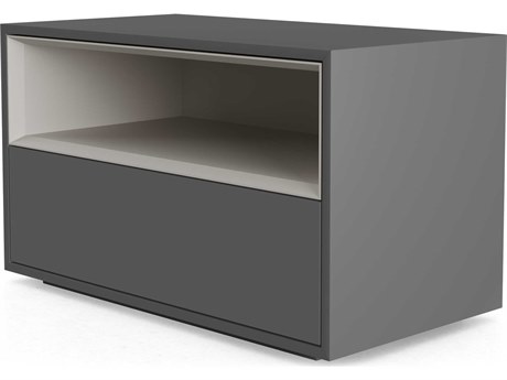 Luxcor Modluxe Beverly Nightstand in Dark Gull Gray