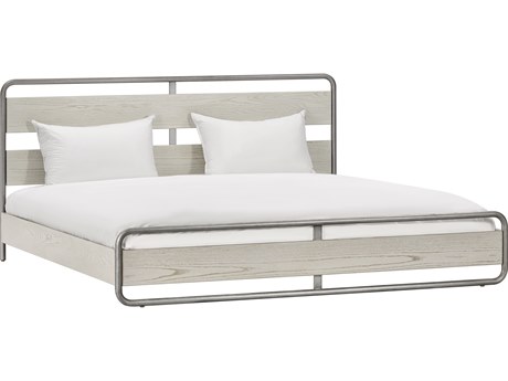 Luxecor Atelier Beige Oak Wood King Platform Bed