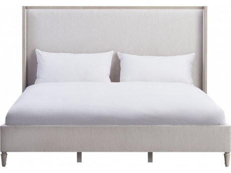 Luxecor Atelier Beige Rubberwood Upholstered Queen Panel Bed