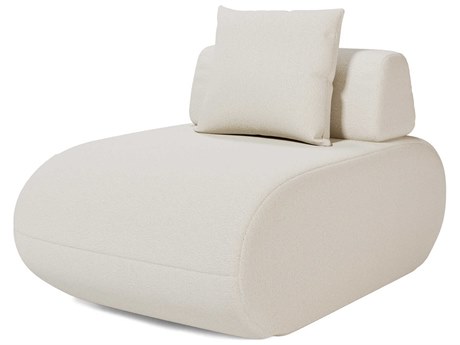 Luxcor Modluxe Ferrara Round Armless Chair Vanilla Bouclet