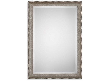 Luxecor Illumination Metallic Silver Rectangular Wall Mirror