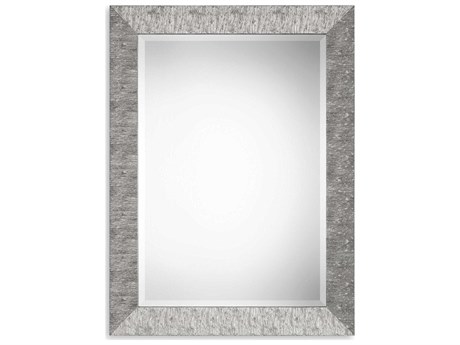 Luxecor Illumination Metallic Silver Rectangular Wall Mirror