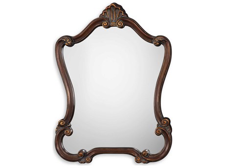 Luxecor Illumination Lightly Distressed Bronze Wall Mirror