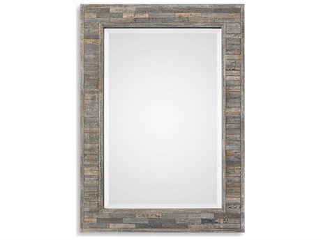 Luxecor Illumination Rustic Rectangular Wall Mirror