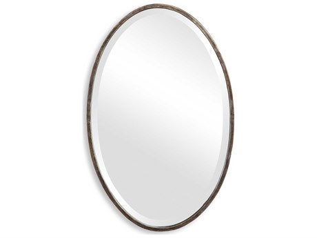 Luxecor Illumination Dark Bronze Gold Oval Wall Mirror
