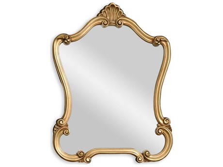 Luxecor Illumination Distressed Gold Wall Mirror