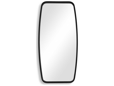Luxecor Illumination Matte Black Rectangular Wall Mirror