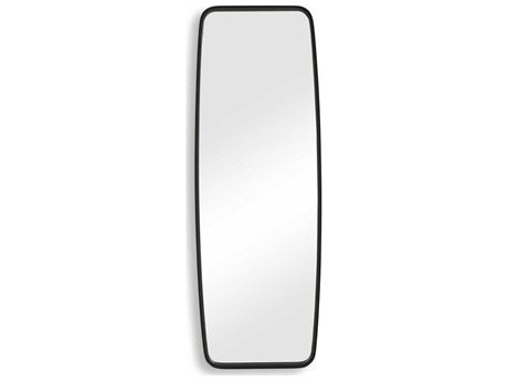Luxecor Illumination Matte Black Rectangular Wall Mirror