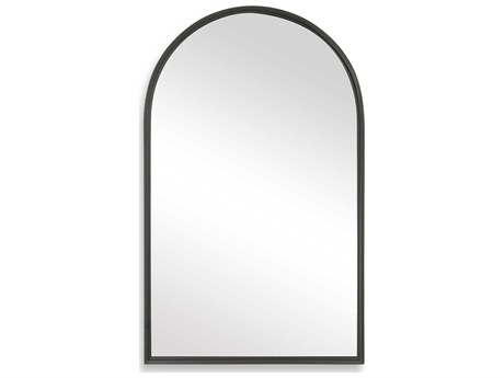 Luxecor Illumination Matte Black Wall Mirror