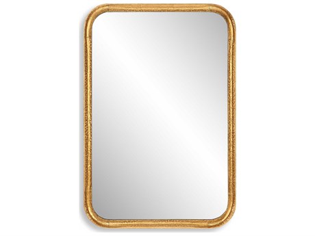 Luxecor Illumination Gold Leaf Rectangular Wall Mirror