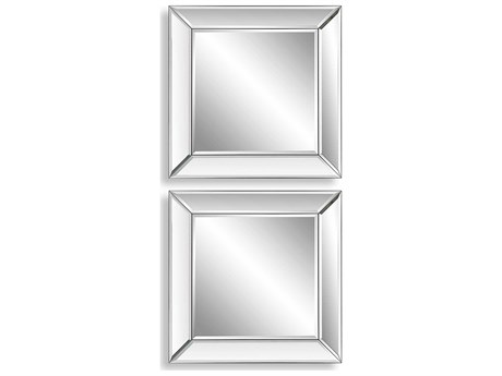 Luxecor Illumination Square Wall Mirror Set of 2
