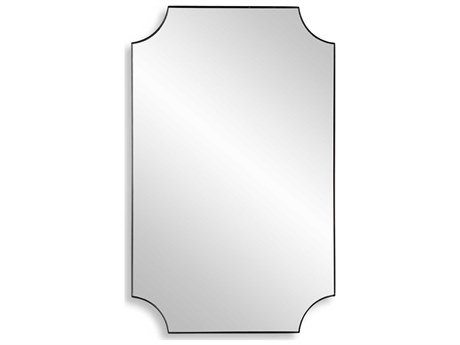 Luxecor Illumination Satin Black Rectangular Wall Mirror