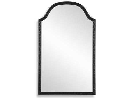 Luxecor Illumination Matte Black Wall Mirror