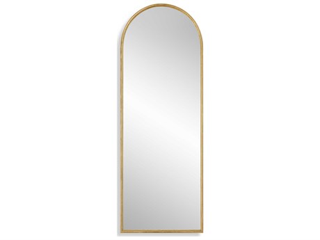 Luxecor Illumination Lightly Antiqued Gold Leaf Wall Mirror