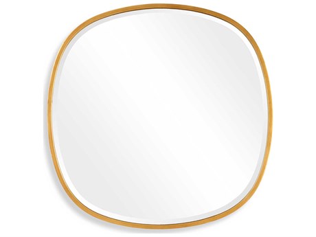 Luxecor Illumination Gold Leaf Round Wall Mirror