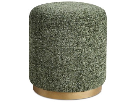 Luxecor Illumination Forest Green Upholstered Ottoman
