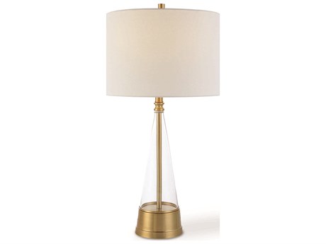 Luxecor Illumination Antique Brass Round Hardback Buffet Lamp