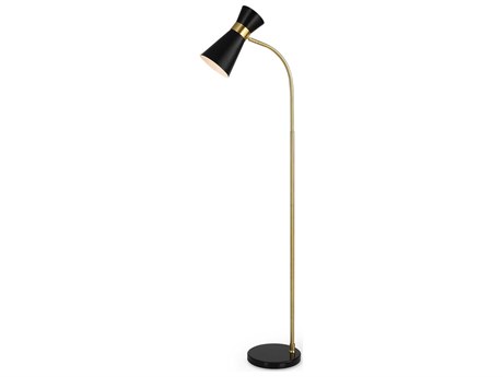 Luxecor Illumination Gold Black Floor Lamp
