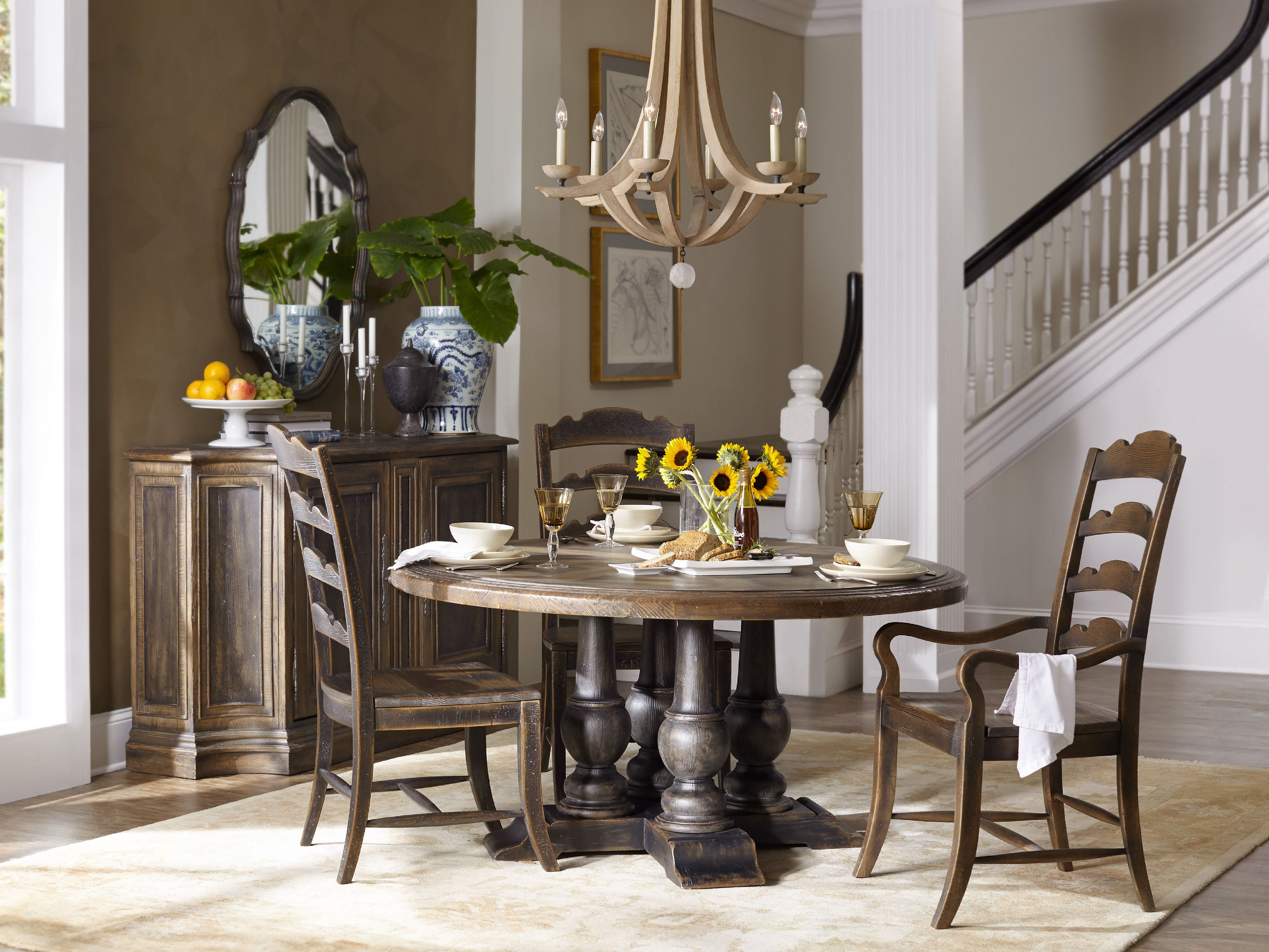 Luxe Designs 60'' Wide Hexagon Dining Table LXD60617445097BRN