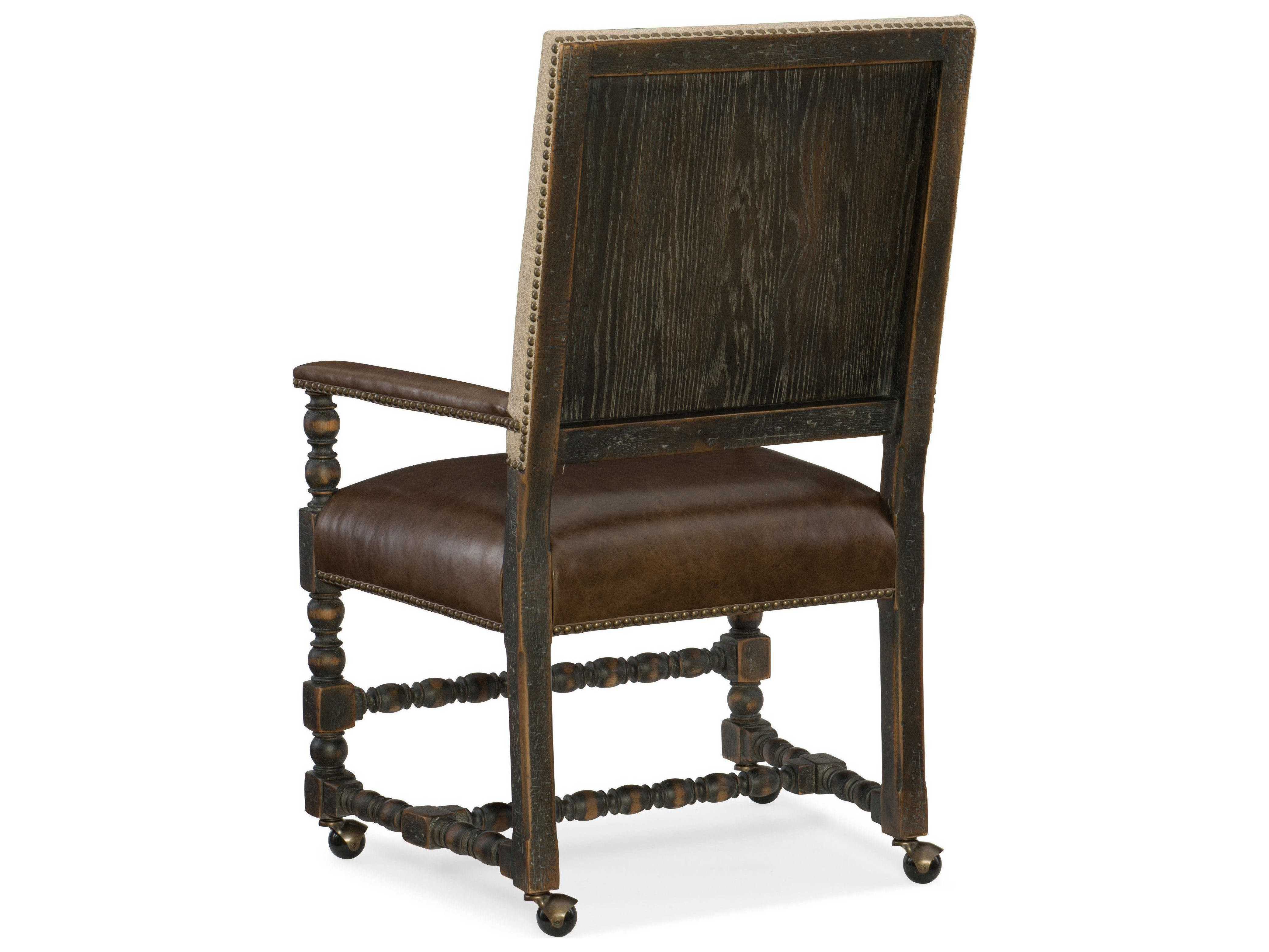 Luxe Designs Arm Rolling Dining Chair LXD60617474500BLK