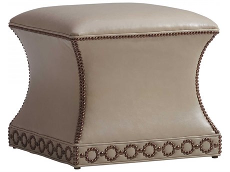 Lexington Carlyle Leather Ottoman
