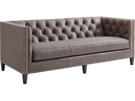 Lexington Ariana Misty Leather Sofa