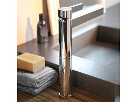 Maestro BathFulgora Bathroom Faucet  Polished Nickel  Without Pop-Up Drain