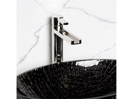 Maestro BathNobilezza Luxury Waterfall Bathroom Faucet  Polished Nickel