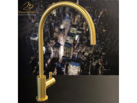 Maestro BathMagnifica Modern Bar Faucet  Brushed Gold