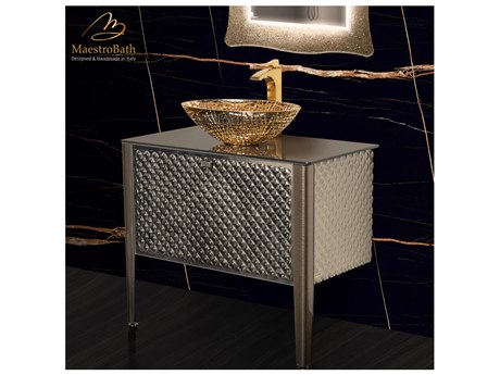 Maestro BathNovella Tatiana Luxury Crystal Brown Vanity