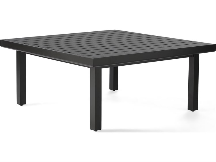 Mallin Trinidad 3000 Series Aluminum 42'' Square Slatted Top Coffee Table