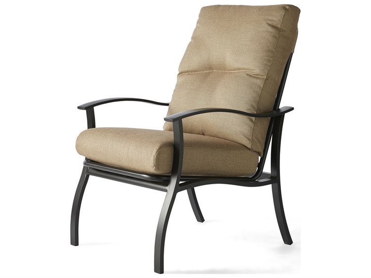 Mallin Albany Aluminum Cushion Patio Dining Chair
