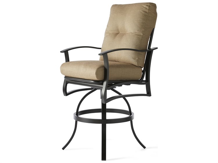 Mallin Albany Aluminum Cushion Outdoor Bar Stool