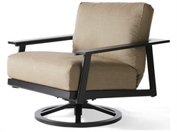 Mallin Dakoda Cushion Aluminum Swivel Rocking Lounge Chair