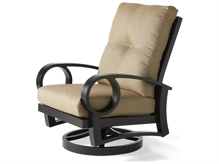 Mallin Eclipse Cast Aluminum Cushion Patio Dining Chair