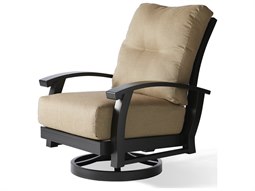 Mallin Georgetown Cushion Aluminum Swivel Rocking Lounge Chair