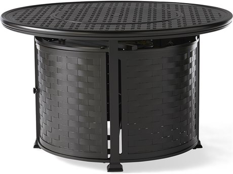 Mallin Cambria Firepit Tables 9000 Series Aluminum Round Fire Pit Table