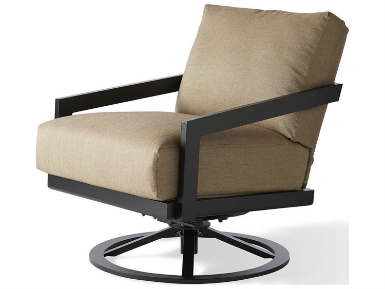 Mallin Oslo Cushion Aluminum Swivel Rocker Lounge Chair