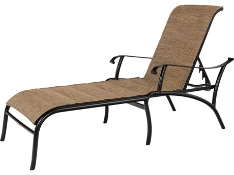 Mallin Scardsale Padded Sling Aluminum Adjustable Chaise Lounge