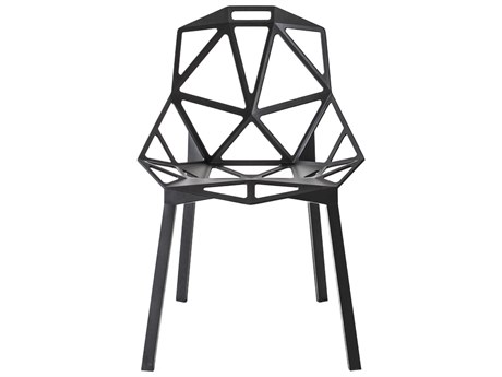 Magis Outdoor Chair One Black Aluminum Metal Dining