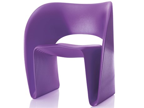 Magis Outdoor Raviolo Purple Polypropylene Lounge Chair